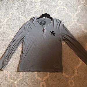 Express Grey long sleeve t-shirt